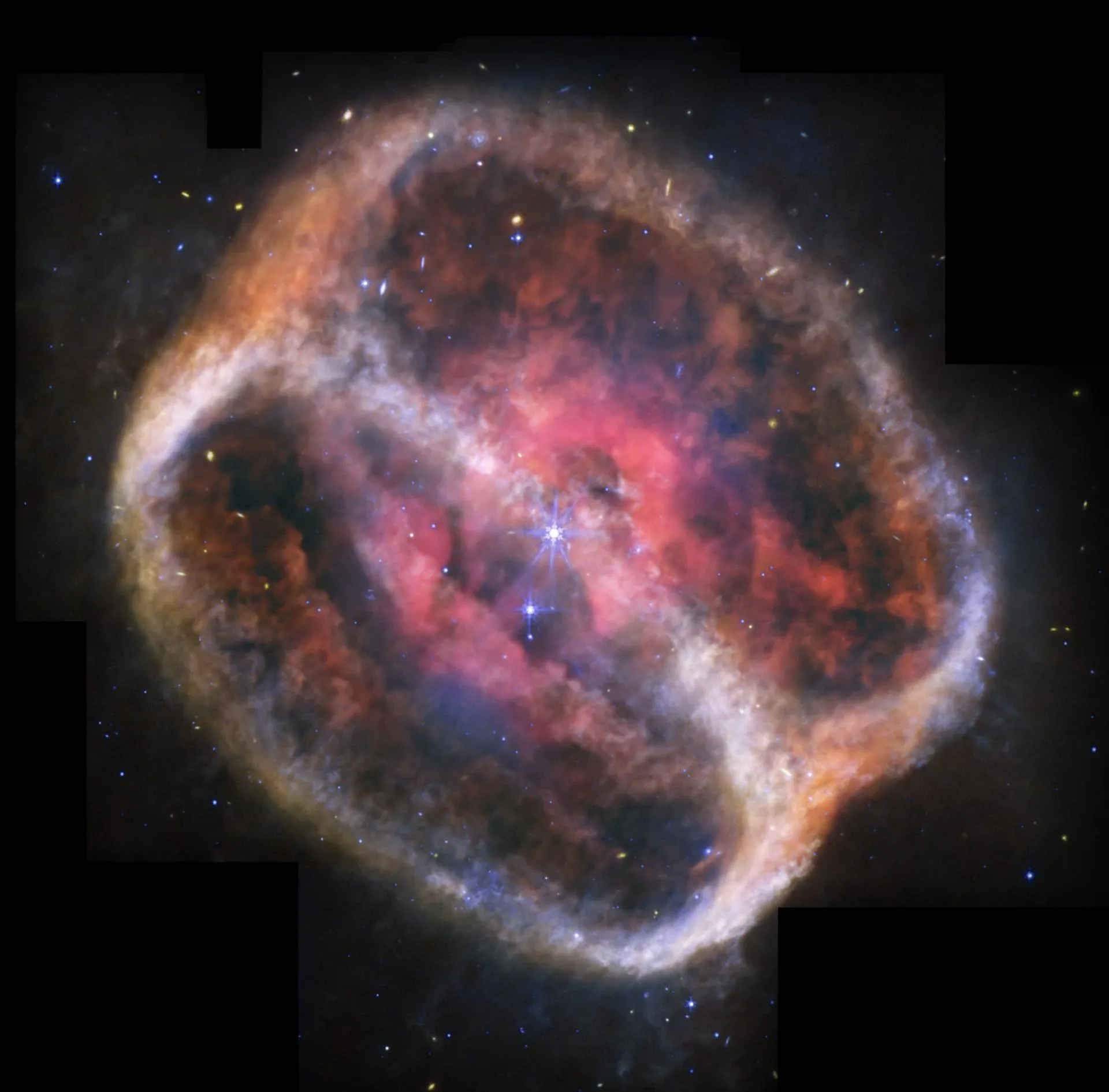 El telescopio espacial James Webb capta ‘los anillos de compromiso’ de una pareja estelar