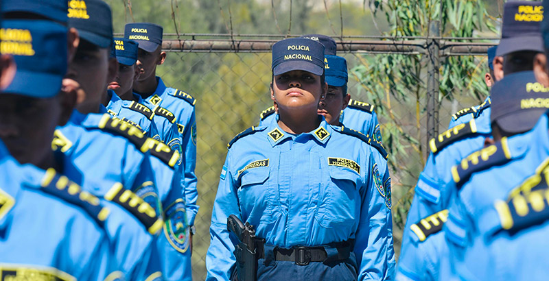 Policía garantiza seguridad en marcha del 1 de mayo en Tegucigalpa