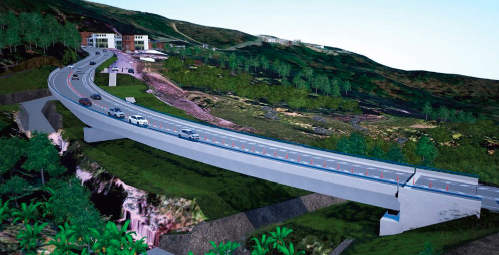 Japón inicia construcción de puente sobre falla geológica en la CA-6