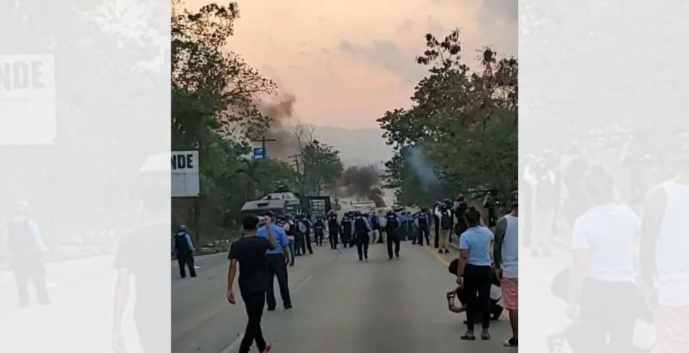 Protestas por Koriun Inversiones generan tensión en Choloma; Policía habilita paso vehicular
