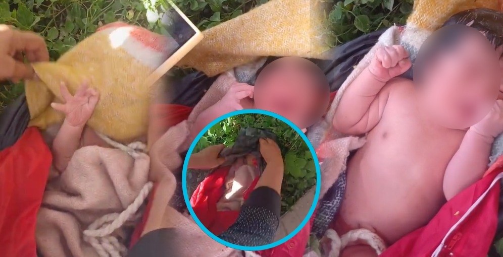 Encuentran con vida a un recién nacido abandonado en un solar baldío en Lepaterique
