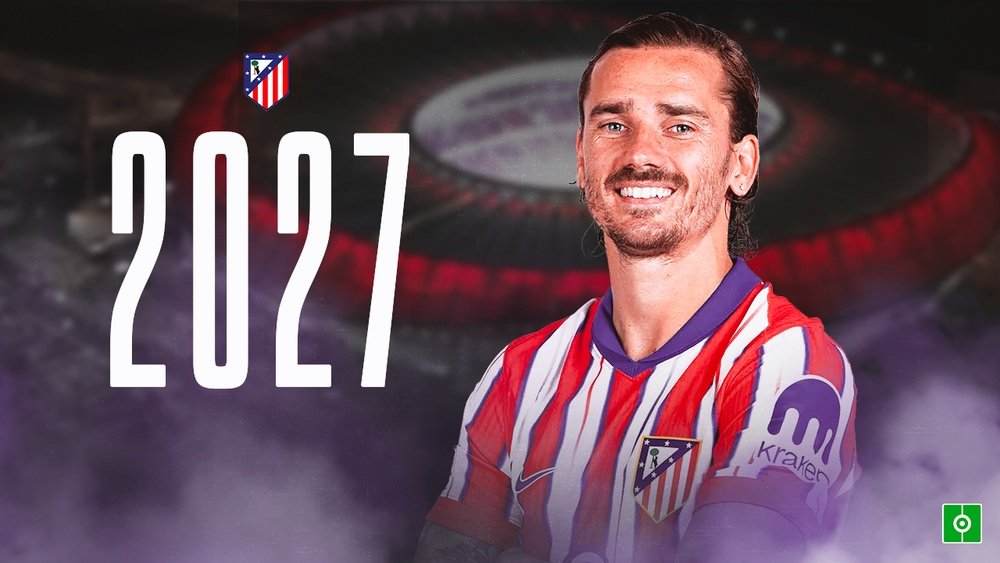 Griezmann renueva con el Atlético de Madrid hasta junio de 2027