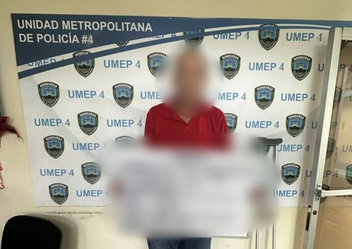 UMEP-4 captura a hombre con orden de arresto desde 2009 por violencia intrafamiliar en Tegucigalpa
